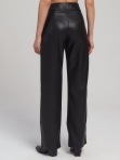 Женские кожаные брюки, штаны широкие